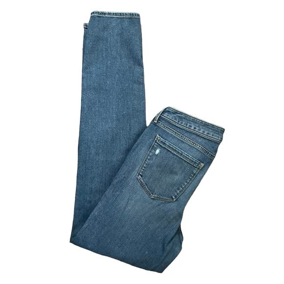 Eddie Bauers Women Jeans 10T Blue Skinny Leg Distressed Denim Y2K Casual Retro - Picture 5 of 14